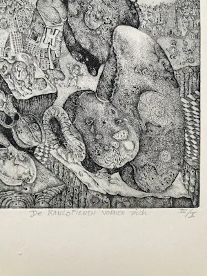 Ab Steenvoorden - Handgesigneerde en genummerde ets II uit oplage X (10)stuks kopen? Bied vanaf 75!
