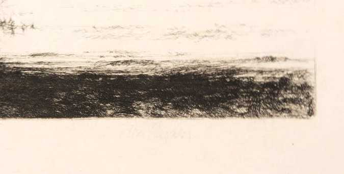 Willem den Ouden - Ets op rijstpapier, Z.T. Landschap met brug kopen? Bied vanaf 60!