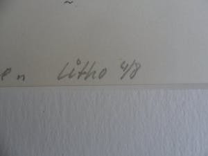 Jan Spijkers - Litho. Titel, "Close to the edge". kopen? Bied vanaf 25!