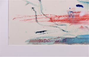 Jan van Diemen - Pastel op papier, Schaatsers IX - Ingelijst kopen? Bied vanaf 40!