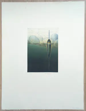 AcheterChris van Otterloo - Dobber, aquatint ets? Enchérissez de 55!