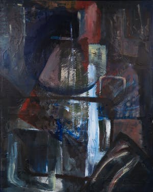 Irma Mulder - Acryl op doek, Abstracte compositie (Groot) kopen? Bied vanaf 1!