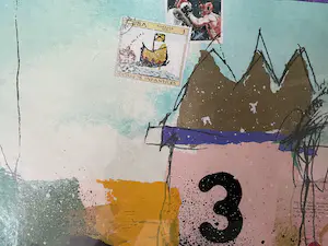 Theo Koster - Zeefdruk en collage - Nummer 3 - Ingelijst kopen? Bied vanaf 35!