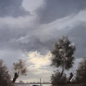 Willem Kroon - Hollands Polderlandschap kopen? Bied vanaf 60!