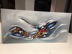 Gena - Abstract Blue kopen? Bied vanaf 1!