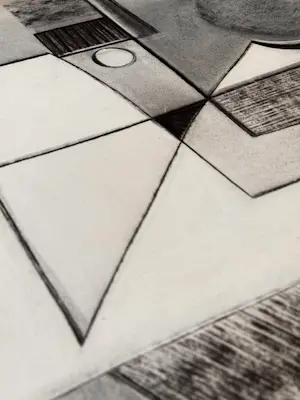 Silvin Bronkart - Sitzender Mann – Große abstrakte Komposition aus dem Jahr 1955 kopen? Bied vanaf 600!