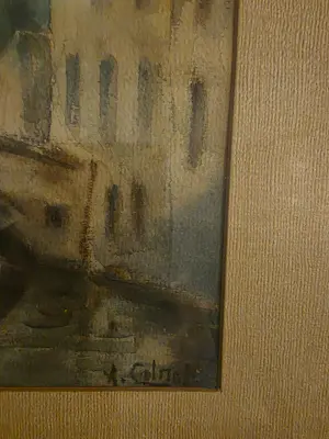 Arnout Colnot - Stadsgezicht met water en brug kopen? Bied vanaf 150!