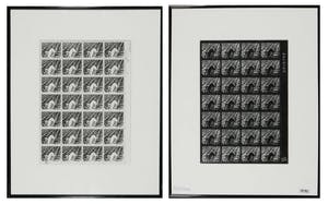 Jonathan Borofsky - Berlin Dream Stamp, Positive & Negative version - Ingelijst kopen? Bied vanaf 200!