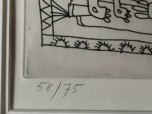 Lucebert - KLEURENETS/AQUATINT “HEDEN MIJN, MORGEN DIJN. kopen? Bied vanaf 222!