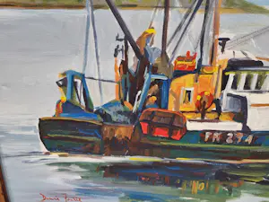Niet of onleesbaar gesigneerd - Afrikaanse vissersboot kopen? Bied vanaf 10!