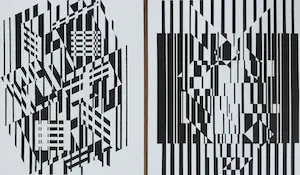 Victor Vasarely - 2 offset lithos - AFA en CALCIS - 1973 kopen? Bied vanaf 35!