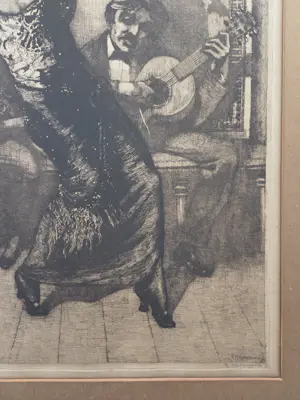Frans Hogerwaard - Spaanse danseres. Gesigneerd. kopen? Bied vanaf 89!