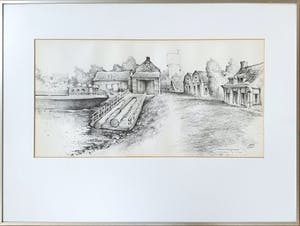 Dook Everse - Waterhoutzaagmolen - Oudekerk aan de IJssel | Ingelijst kopen? Bied vanaf 20!