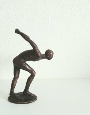 Brons (Onbekend) - De schaatser in actie kopen? Bied vanaf 1!