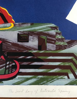 Michael Challenger - Zeefdruk - The First day of automatic Spring - 1967 - Gesigneerd kopen? Bied vanaf 55!