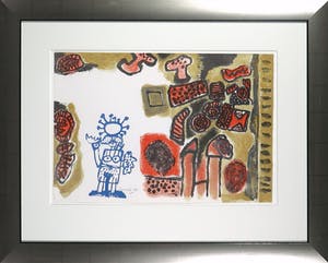 Corneille - Litho, Zonder titel, uit Femme de Nuit et d'Aube - Ingelijst kopen? Bied vanaf 1!