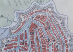 Isaac Tirion - Amsterdam zo als het na de vergrooting des jaars 1593..- Oude Kaart 1760 kopen? Bied vanaf 100!