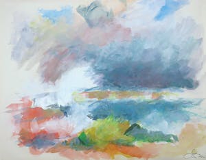 Franscz Witte - Gemengde techniek op papier, Storm kopen? Bied vanaf 1!