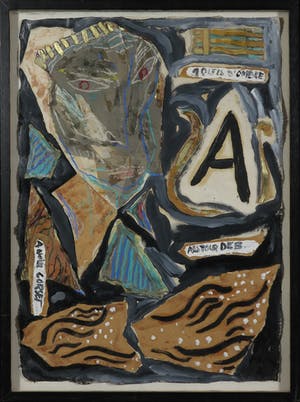 Marijke de Vries - Gemengde techniek, Golves d'ombre - Ingelijst kopen? Bied vanaf 1!