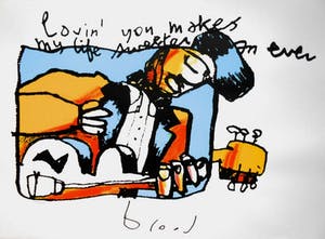 Herman Brood - Kleurenzeefdruk LOVIN YOU MAKES....... Handgesigneerd. kopen? Bied vanaf 375!