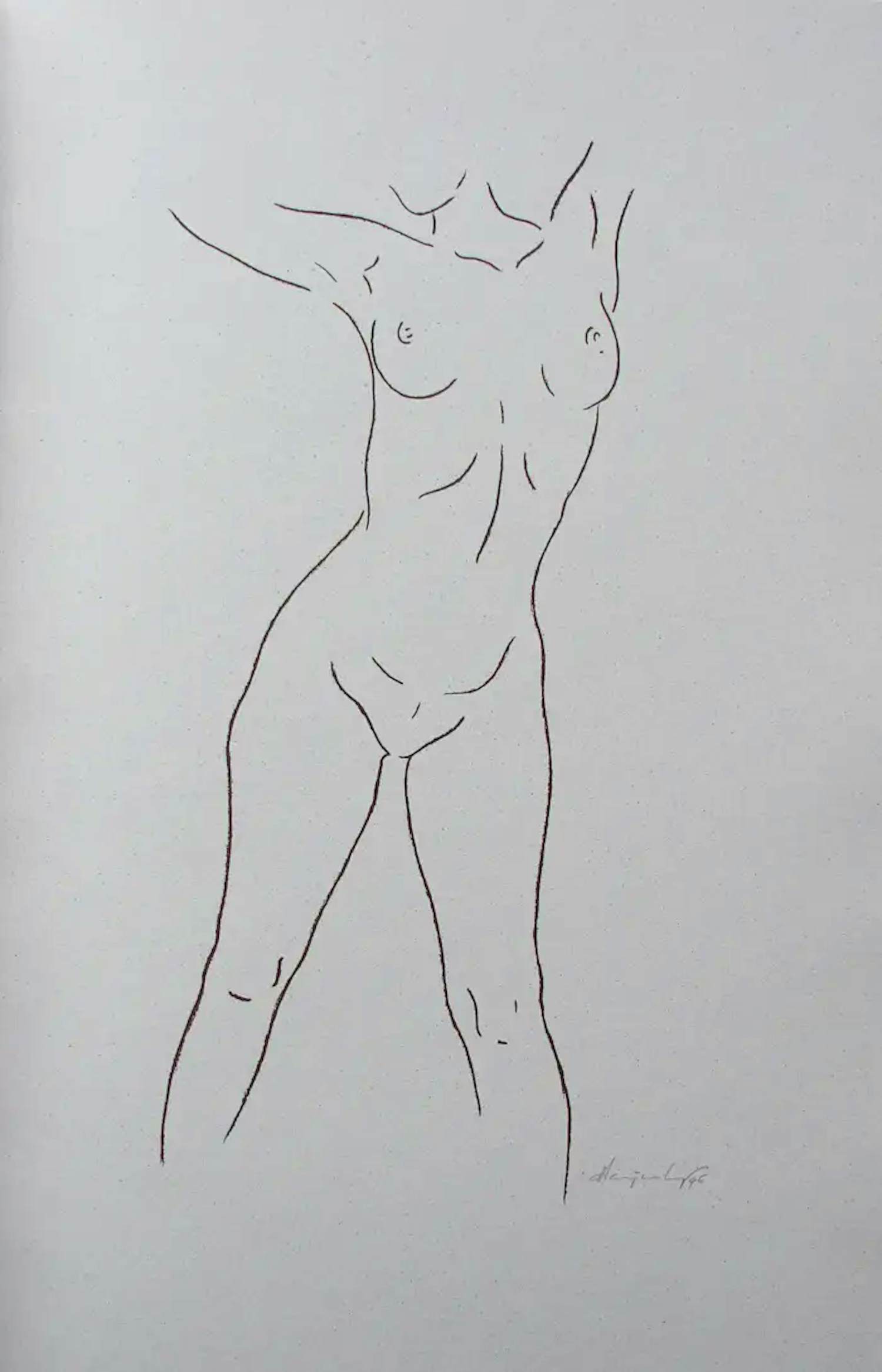 Harry van Kuyk - Zeefdruk: naakt - 1996 kopen? Bied vanaf 150!