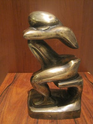 Brons (Onbekend) - Zittende rustende man. kopen? Bied vanaf 130!