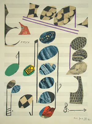 Alberto magnelli - Compositie 1941 - Kleurenlithografie - 1971 - Mourlot kopen? Bied vanaf 80!