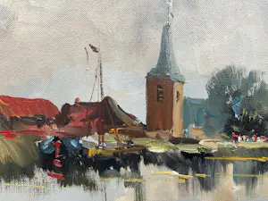 Jan Kelderman - Dorpsgezicht. kopen? Bied vanaf 100!