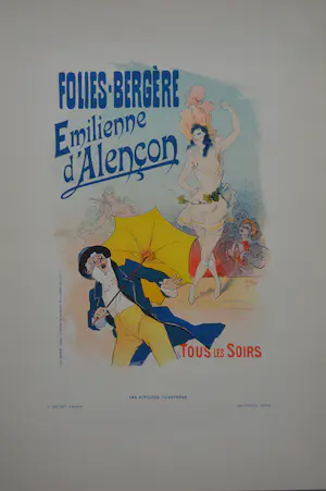 Jules Cheret - Folies Bergère. Emilienne d'Alencon kopen? Bied vanaf 1!