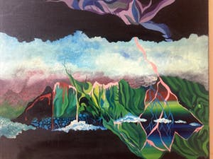 Lourens Lubbers - Surrealistische compositie - Olieverf op doek kopen? Bied vanaf 120!