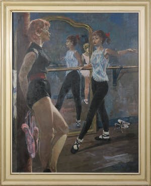 Harry Maas - Olieverf op doek, Battement tendu à la quatrième devant - Ingelijst kopen? Bied vanaf 650!