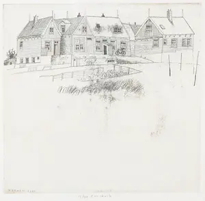 Herman Berserik - Ets, Marken - Ingelijst kopen? Bied vanaf 80!