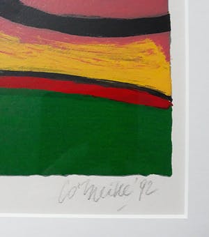 Corneille - L'Afrique n'est pas loin, zeefdruk (mooi ingelijst, zeer groot!) kopen? Bied vanaf 1!