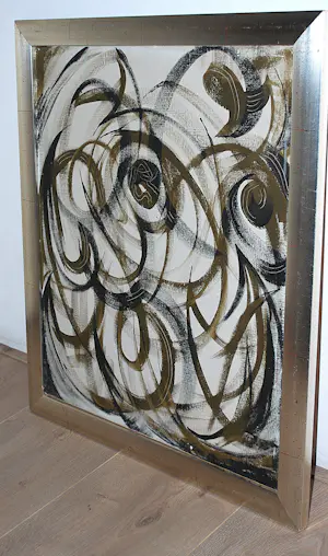 John ter Reehorst - abstract 1968 - olieverfschilderij - ingelijst kopen? Bied vanaf 150!