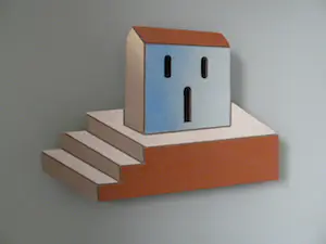 Niet of onleesbaar gesigneerd - Trompe-l'oeil (stenen kunstobject) voor aan wand kopen? Bied vanaf 1!