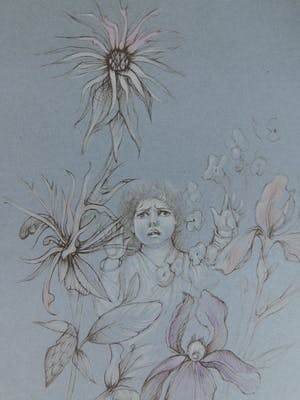 Leonor Fini - Fille avec des fleurs kopen? Bied vanaf 25!