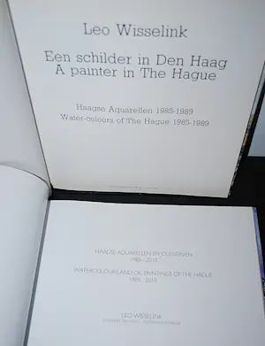 Leo Wisselink - schilderijen van Den Haag: 2 hardcovers > allebei gesigneerd kopen? Bied vanaf 50!
