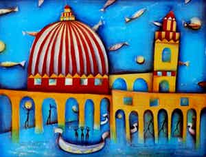 Marianne Aulman - Litho - Atlantis XIII - 1998 verkocht voor € 35!