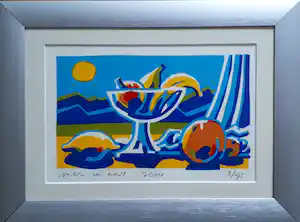 Willem van Hest - Abstract en kleurrijk stilleven vendu pour 20€ !