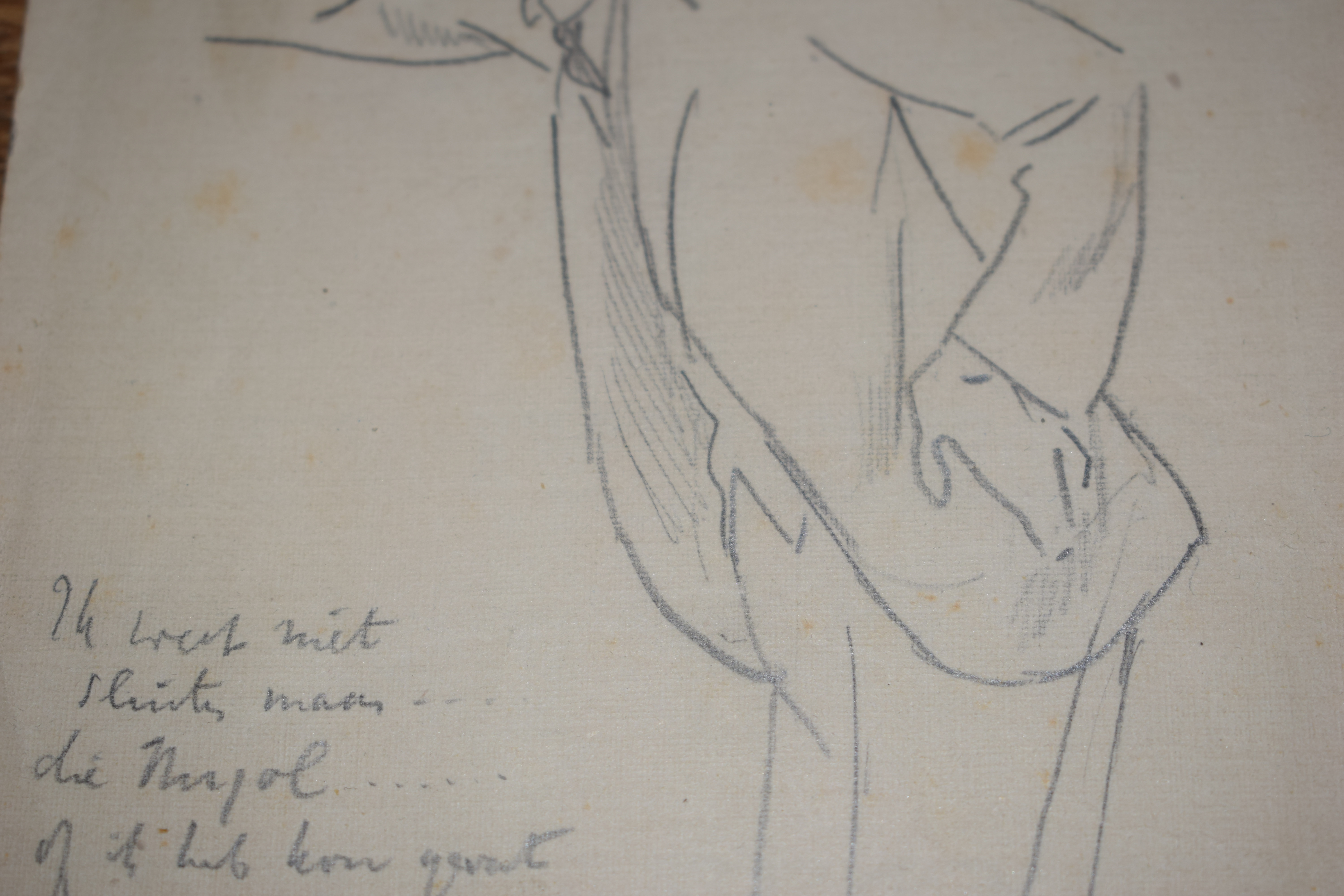 Willy Sluiter - Tekening turende man kopen? Bied vanaf 90!