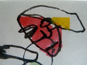 Herman Brood - Hop paardje - Unieke tekening - 1992 kopen? Bied vanaf 295!