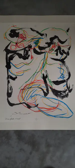 Karel Appel - Duo Pour Pinceau et Crayon - Au vieux vélo kaufen? Bieten Sie von 275!