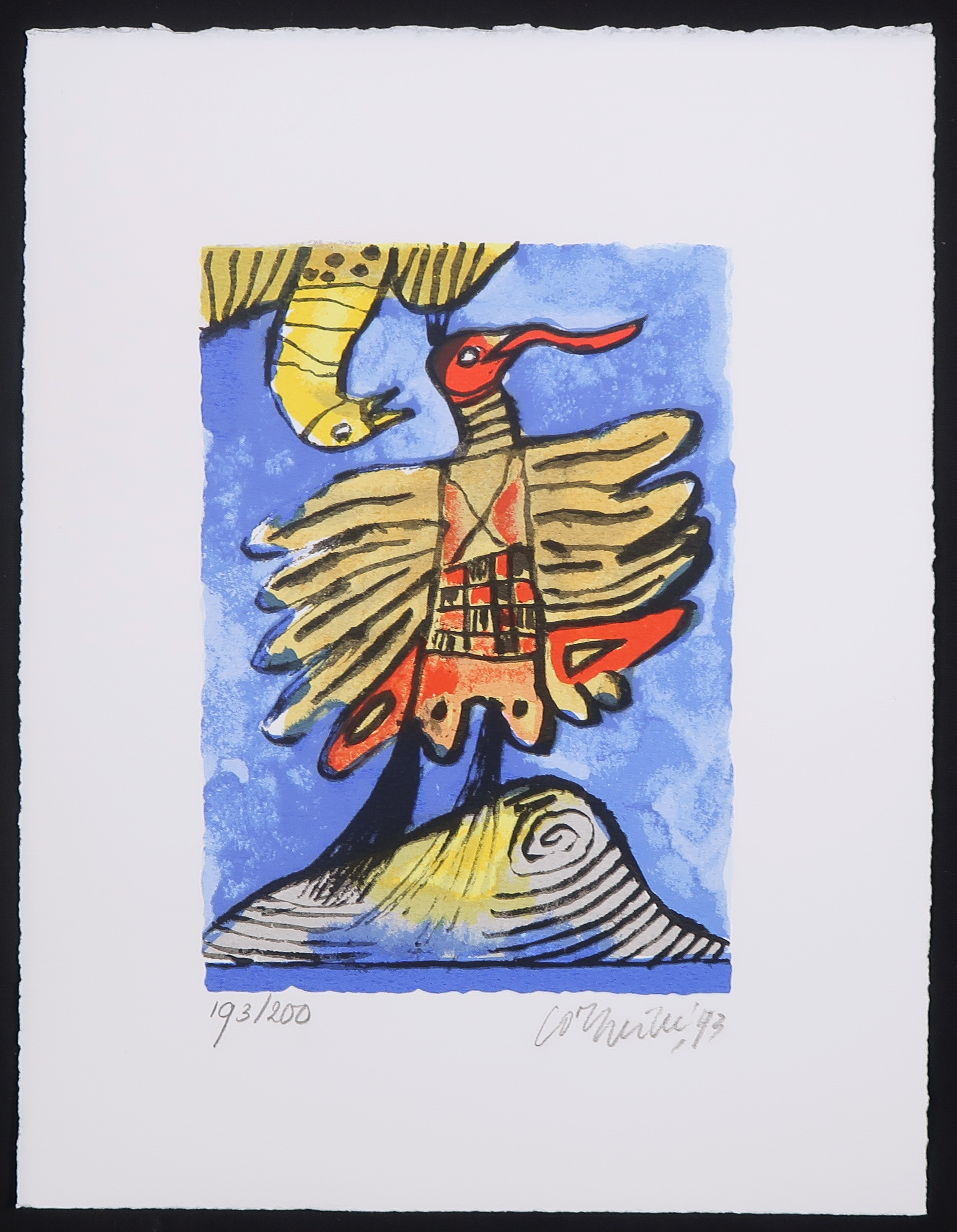 Corneille - Zeefdruk, De vuurvogel kopen? Bied vanaf 100!