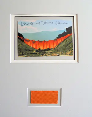 Christo - Project " Valley Curtain " 1970/72 - inc. original stofmonster - handgesigneerd kopen? Bied vanaf 129!