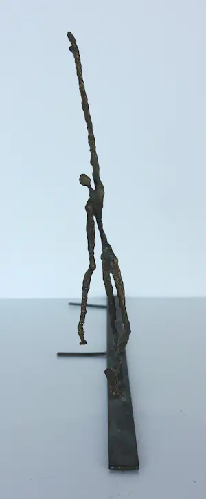 Franz Josef Vanck - Brons (wandobject), Springend figuur kopen? Bied vanaf 200!