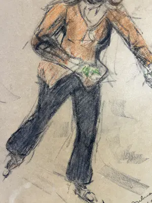 Erasmus Bernhard van Dulmen Krumpelman - Meisje op de schaats in Groningen - Groninger Ploeg kopen? Bied vanaf 350!