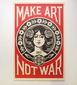 Shepard Fairey - Make Art, Not War kopen? Bied vanaf 1!