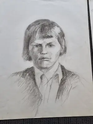 Jo Manders - Portret schetsen kopen? Bied vanaf 15!
