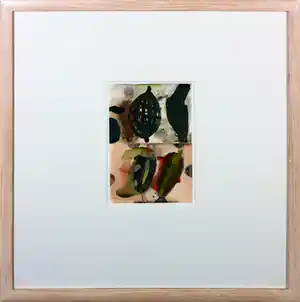 Piet Warffemius - Gouache, Zonder titel - Ingelijst verkauft für € 70!