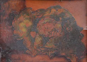 Floris Jespers - schilderij op paneel, stilleven, ingelijst kopen? Bied vanaf 190!